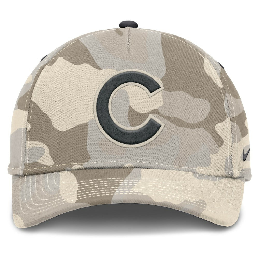 Chicago Cubs Camo Pack Rise Adjustable Hat - Natural | Nike