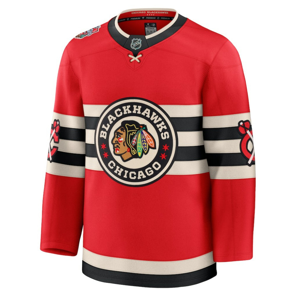 Chicago Blackhawks Fanatics 2025 NHL Winter Classic Premium Jersey Red
