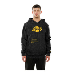 Los Angeles Lakers Sport Night Mineral Wash Pullover Hoodie - Black | New Era online