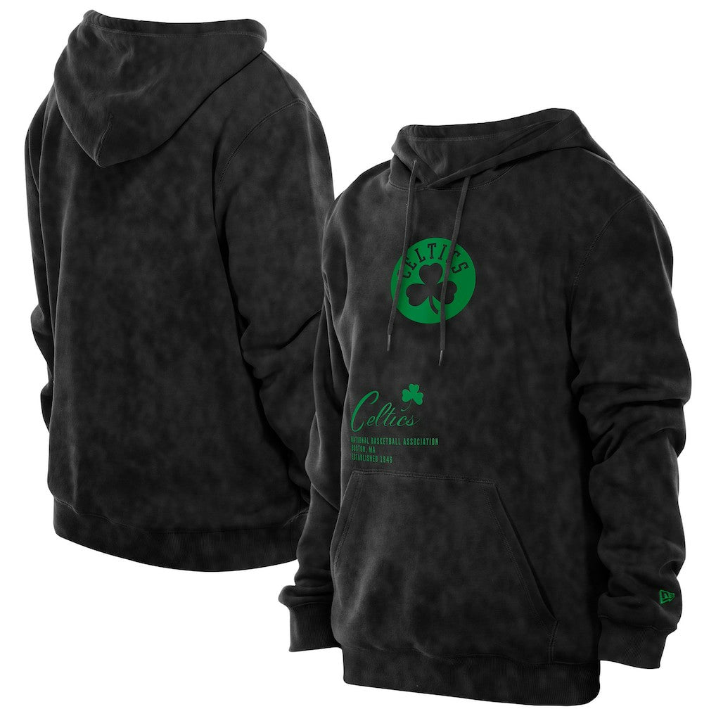 Boston Celtics Sport Night Mineral Wash Pullover Hoodie - Black | New Era for sale