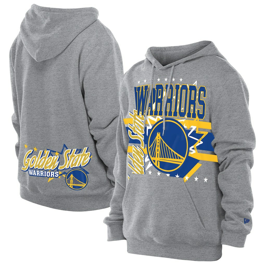 Golden State Warriors Injection Sport Classics Fleece Hoodie - Heather Gray | New Era discount