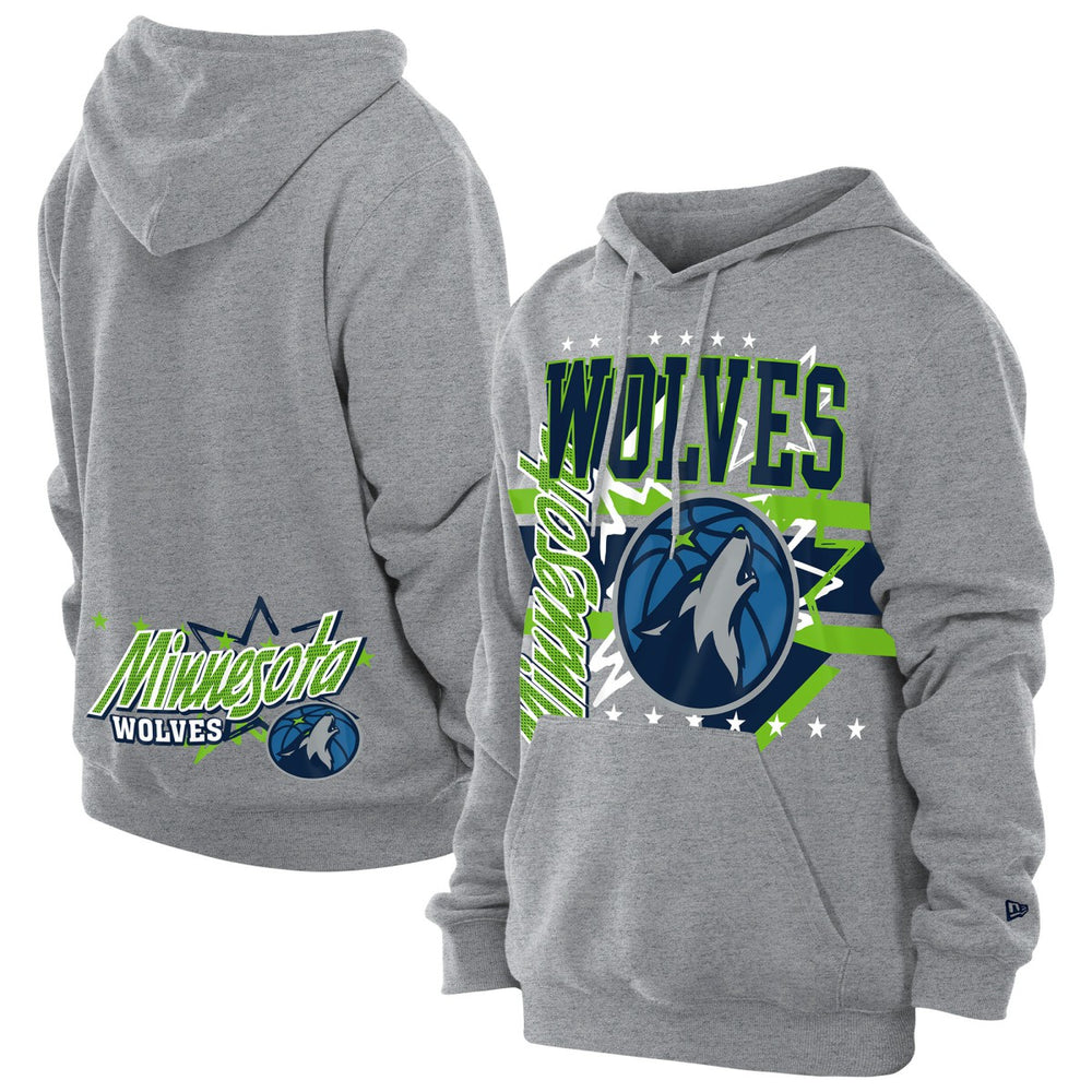 Minnesota Timberwolves Injection Sport Classics Fleece Hoodie - Heather Gray | New Era for sale