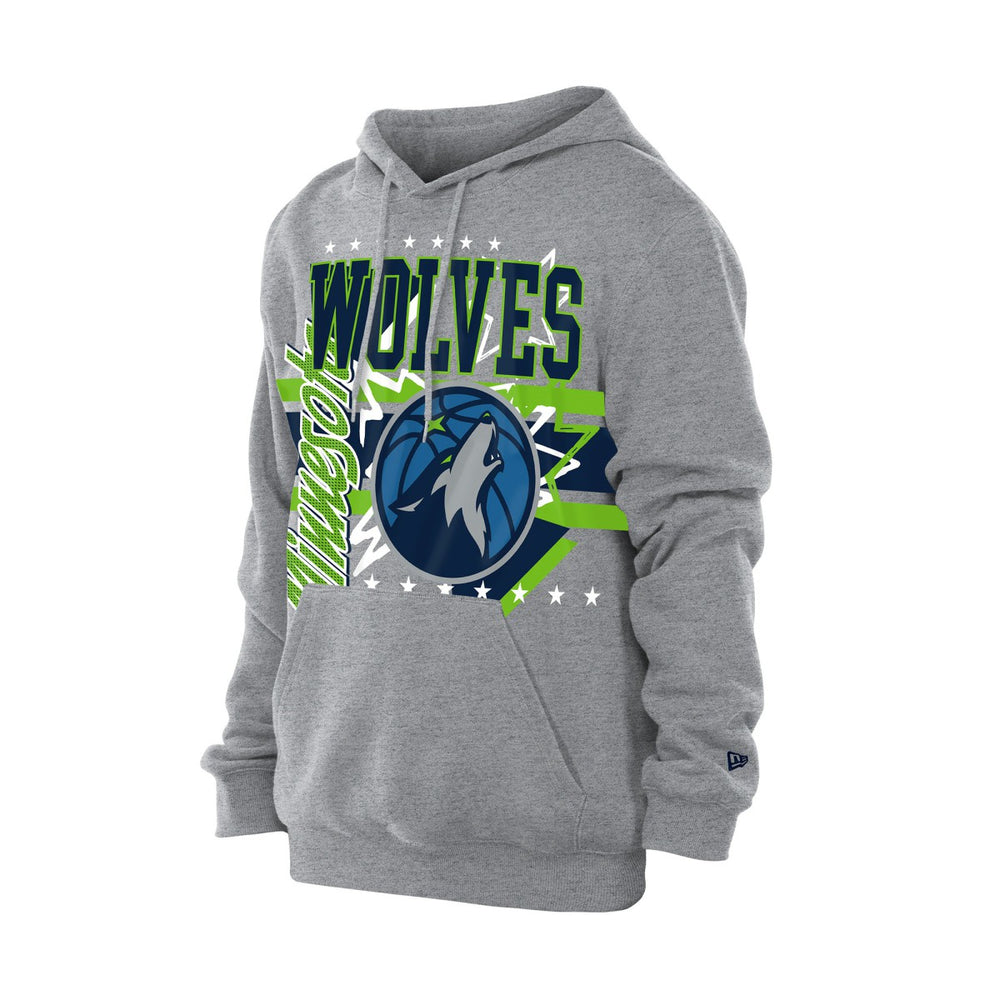 Minnesota Timberwolves Injection Sport Classics Fleece Hoodie - Heather Gray | New Era for sale