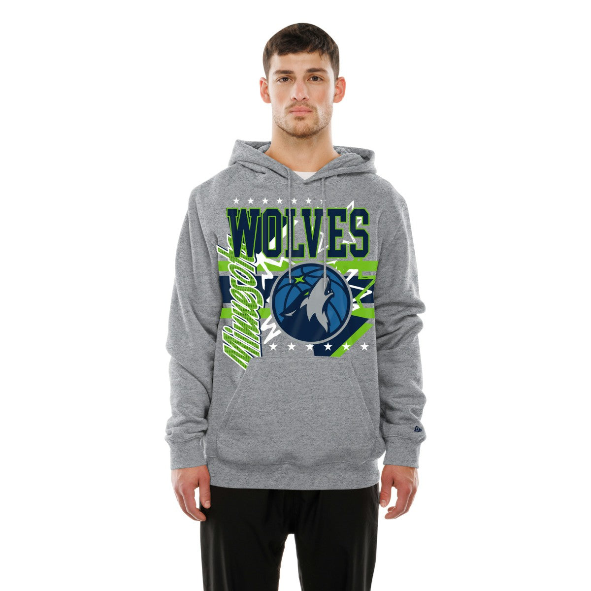 Minnesota Timberwolves Injection Sport Classics Fleece Hoodie - Heather Gray | New Era for sale
