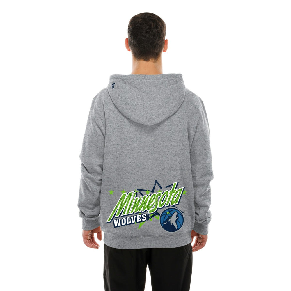 Minnesota Timberwolves Injection Sport Classics Fleece Hoodie - Heather Gray | New Era for sale