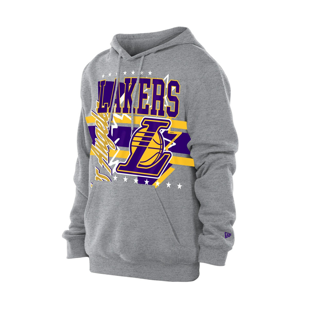 Los Angeles Lakers Injection Sport Classics Fleece Hoodie - Heather Gray | New Era for sale