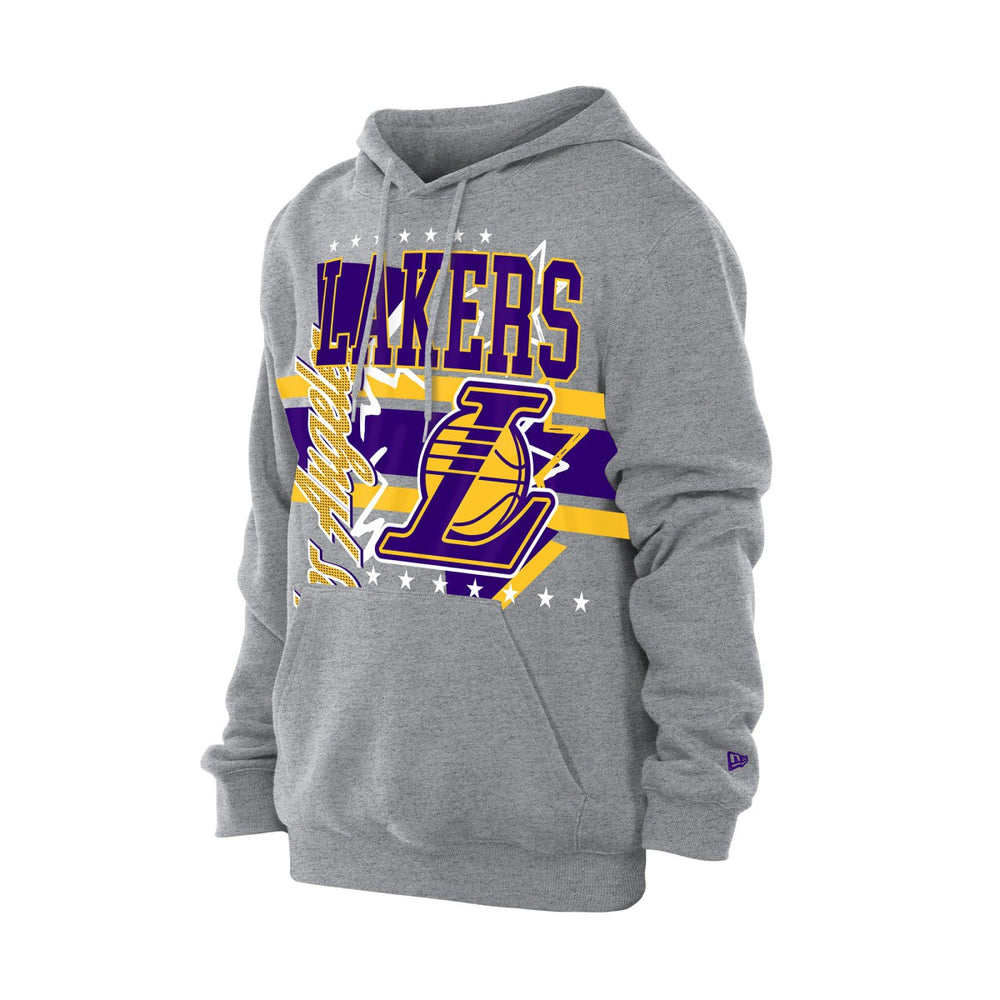 Los Angeles Lakers Injection Sport Classics Fleece Hoodie - Heather Gray | New Era for sale