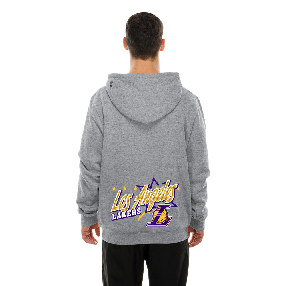 Los Angeles Lakers Injection Sport Classics Fleece Hoodie - Heather Gray | New Era for sale