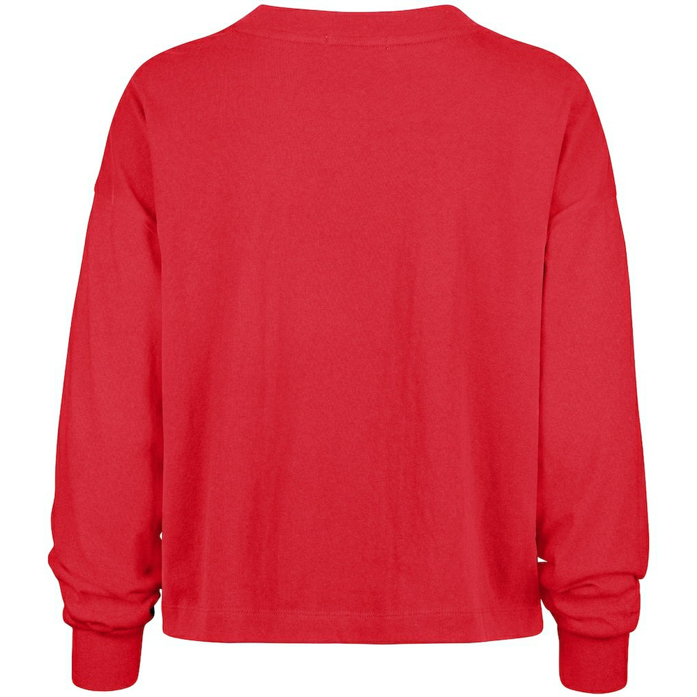 San Francisco 49ers '47 Women's Outreach City Oversized Long Sleeve T-Shirt - Scarlet outlet