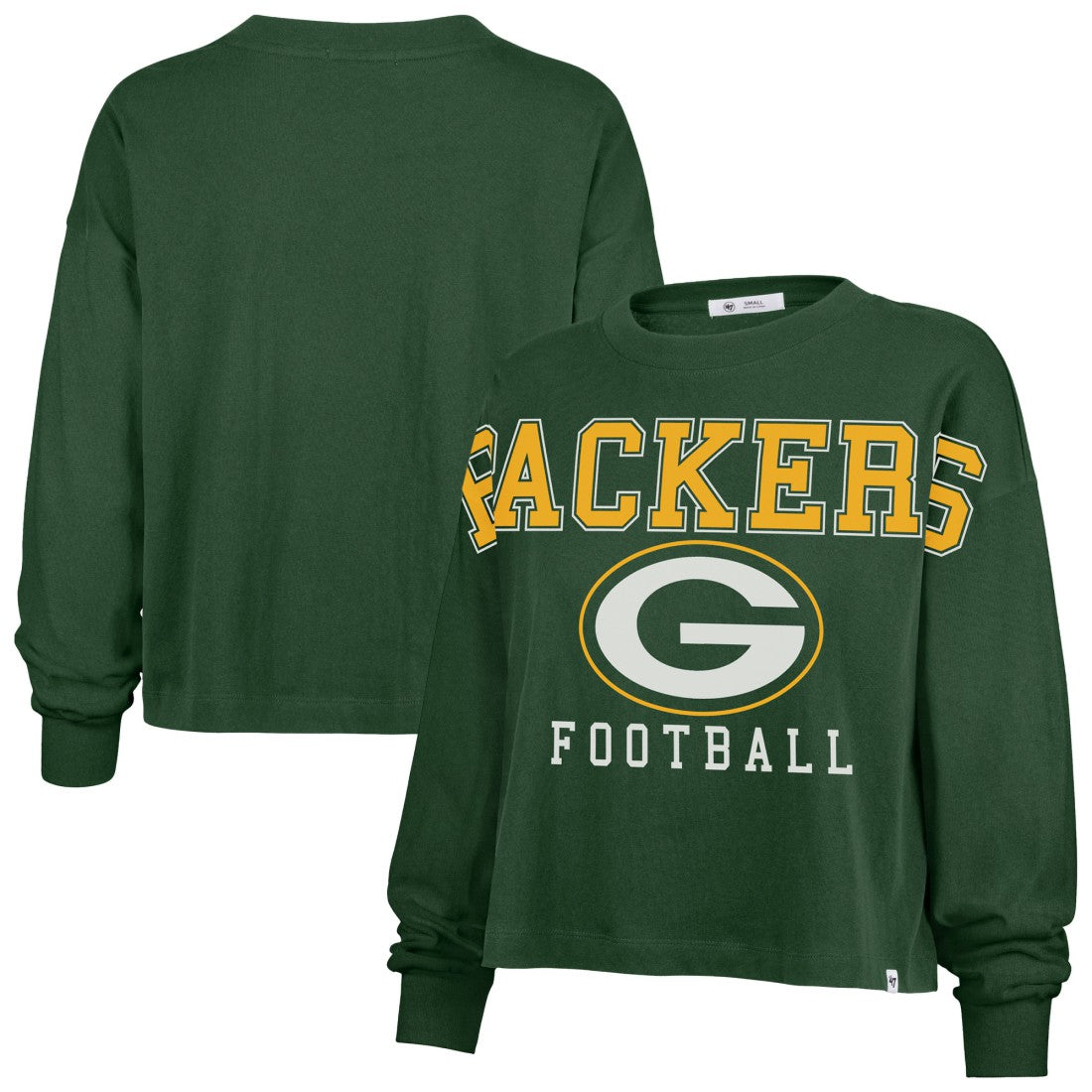 Green Bay Packers '47 Women's Outreach City Oversized Long Sleeve T-Shirt - Green on sale