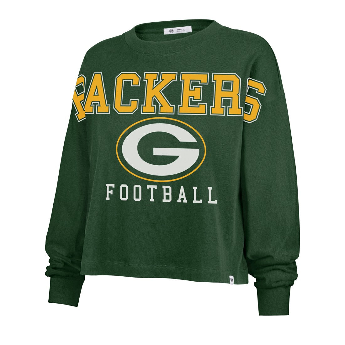 Green Bay Packers '47 Women's Outreach City Oversized Long Sleeve T-Shirt - Green on sale