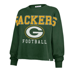 Green Bay Packers '47 Women's Outreach City Oversized Long Sleeve T-Shirt - Green on sale