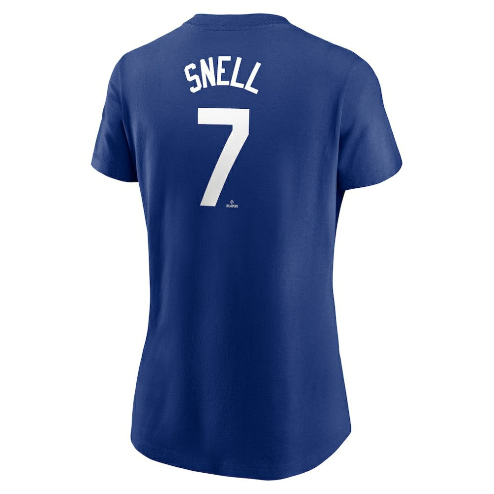 Blake Snell Los Angeles Dodgers Women's Cooperstown Collection Fuse Name & Number T-Shirt - Blue | Nike