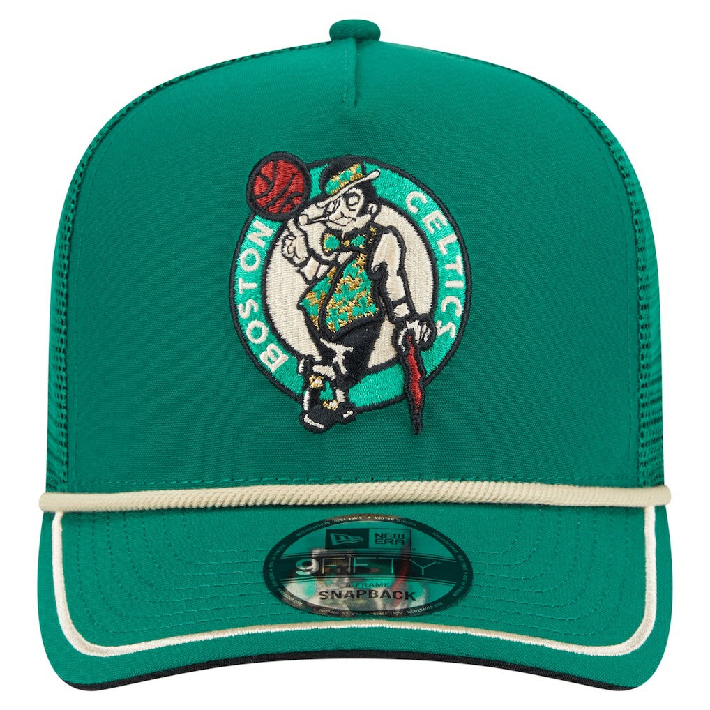 Boston Celtics Vintage Team Rope A-Frame 9FIFTY Snapback Hat - Kelly Green | New Era outlet