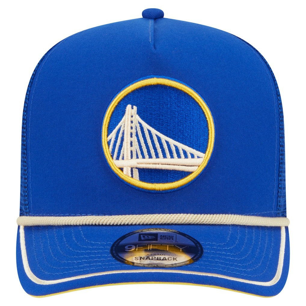 Golden State Warriors Vintage Team Rope A-Frame 9FIFTY Snapback Hat sale - Royal | New Era sale