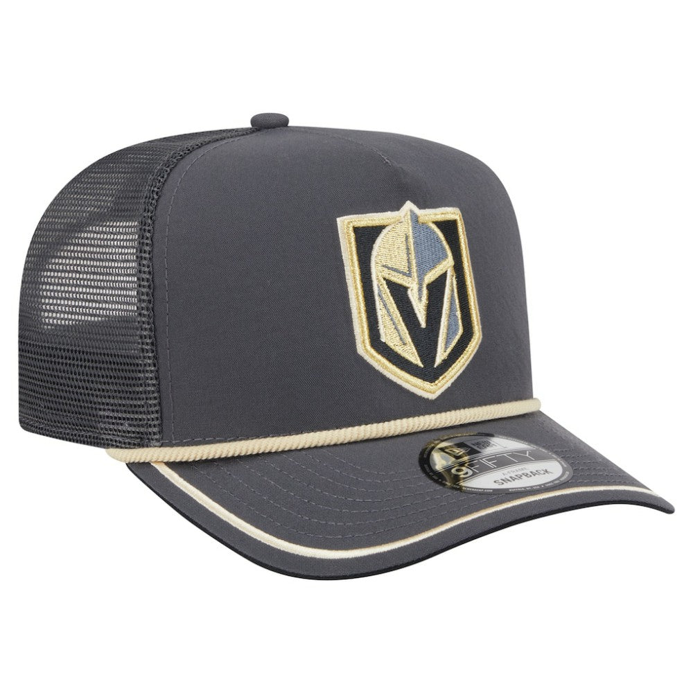 Vegas Golden Knights New Era Vintage Team Rope A-Frame 9FIFTY Snapback Hat Gray