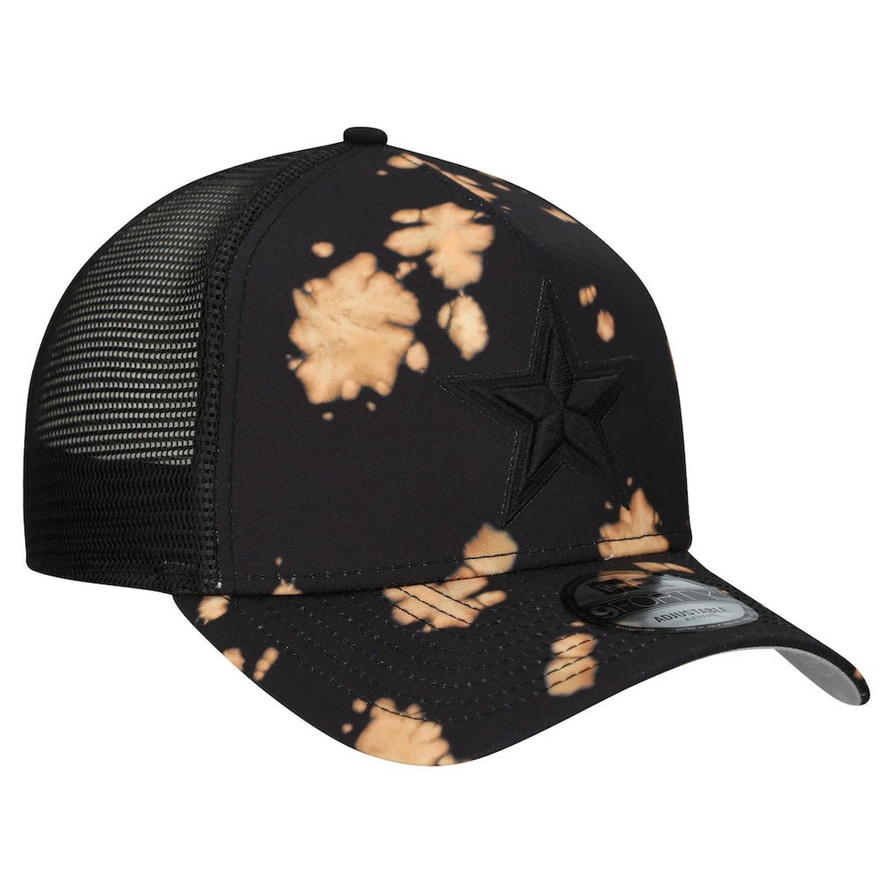 Dallas Cowboys New Era Bleached 9FORTY A-Frame Adjustable Hat - Black outlet