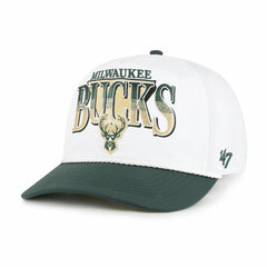 Milwaukee Bucks '47 Tribute Two-Tone Hitch Adjustable Hat - White/Hunter Green | 47 brand shop