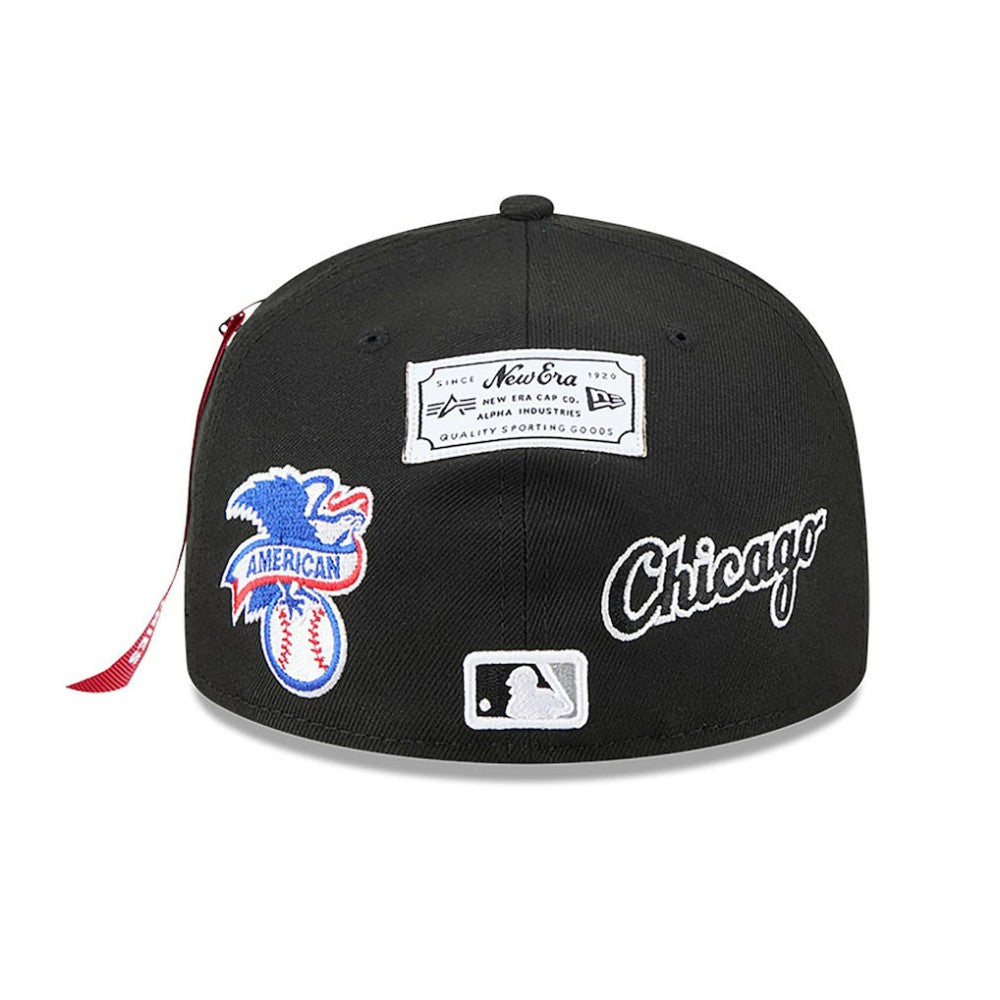 Chicago White Sox x Alpha Industries 59FIFTY Fitted Hat - Black | New Era