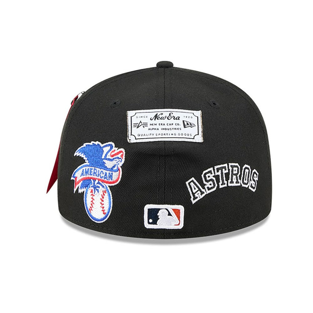 Houston Astros x Alpha Industries 59FIFTY Fitted Hat - Black | New Era