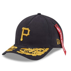Pittsburgh Pirates x Alpha Industries A-Frame 9FORTY Adjustable Hat - Black | New Era