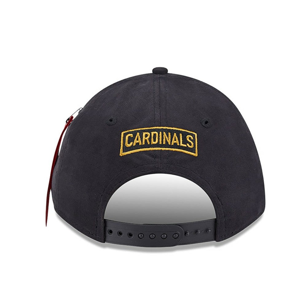 St. Louis Cardinals x Alpha Industries A-Frame 9FORTY Adjustable Hat - Black | New Era