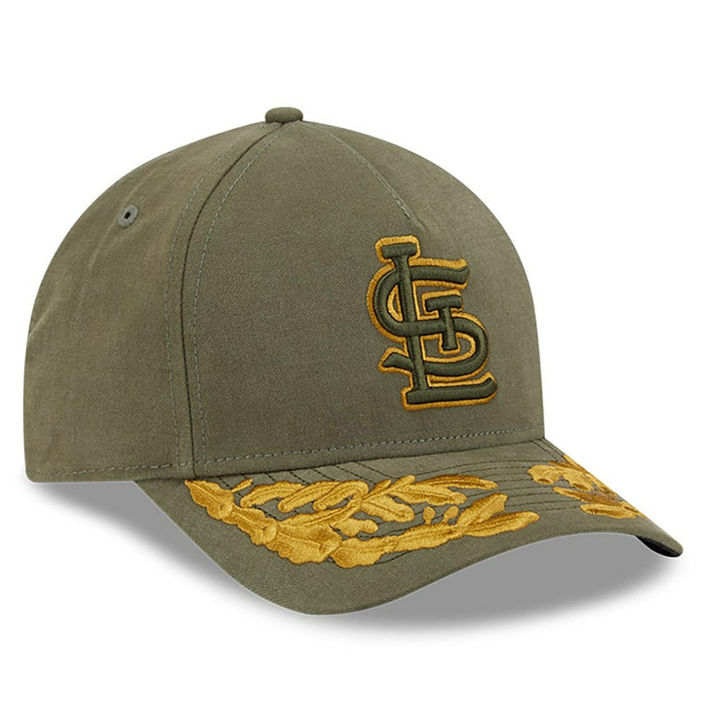 St. Louis Cardinals x Alpha Industries A-Frame 9FORTY Adjustable Hat - Olive | New Era
