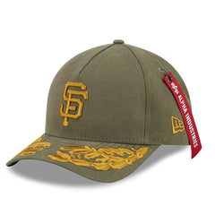 San Francisco Giants x Alpha Industries A-Frame 9FORTY Adjustable Hat - Olive | New Era