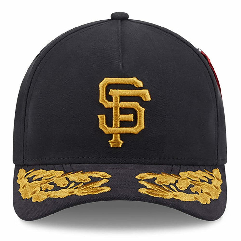 San Francisco Giants x Alpha Industries A-Frame 9FORTY Adjustable Hat - Black | New Era