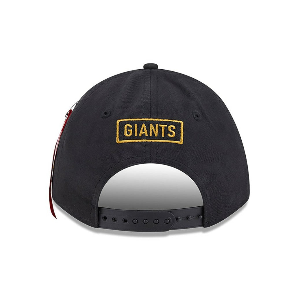 San Francisco Giants x Alpha Industries A-Frame 9FORTY Adjustable Hat - Black | New Era