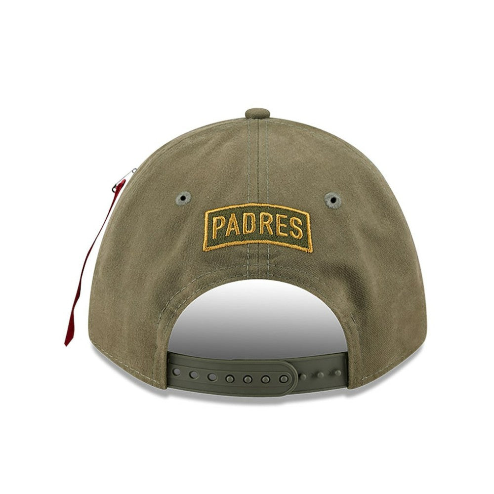 San Diego Padres x Alpha Industries A-Frame 9FORTY Adjustable Hat - Olive | New Era