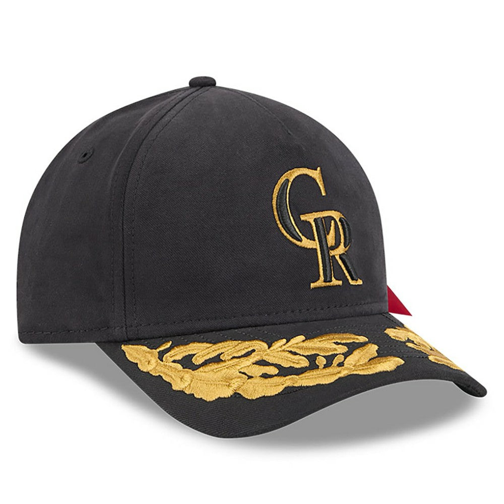 Colorado Rockies x Alpha Industries A-Frame 9FORTY Adjustable Hat - Black | New Era