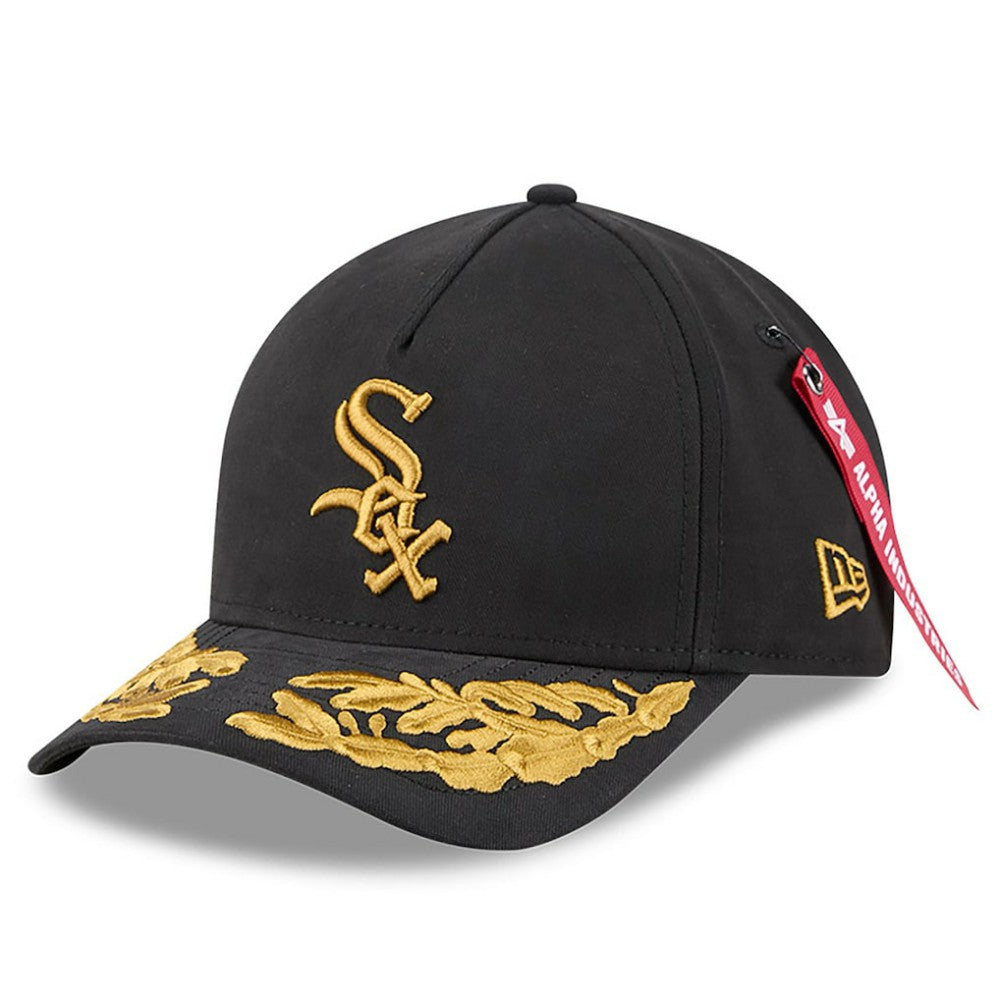 Chicago White Sox x Alpha Industries A-Frame 9FORTY Adjustable Hat - Black | New Era