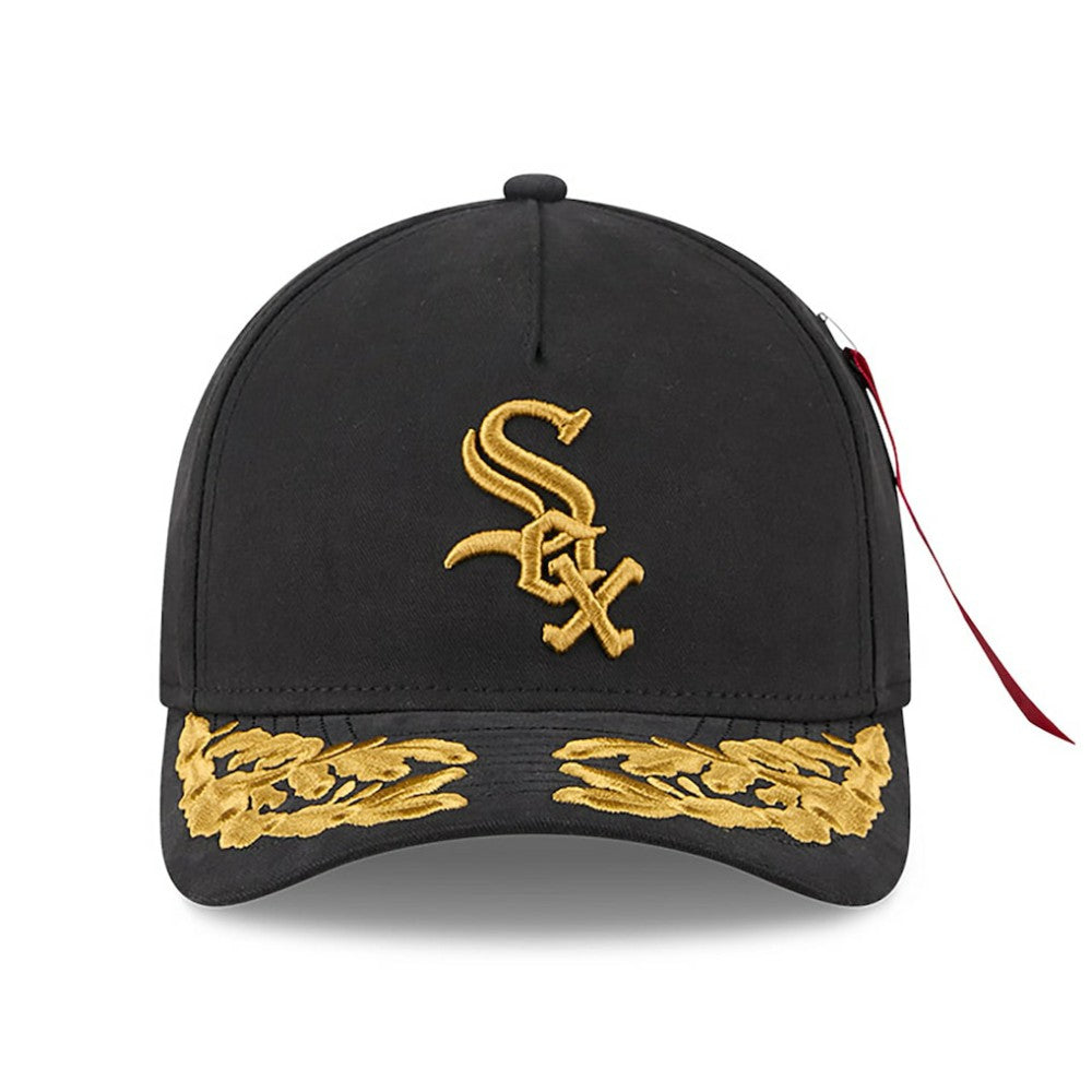 Chicago White Sox x Alpha Industries A-Frame 9FORTY Adjustable Hat - Black | New Era