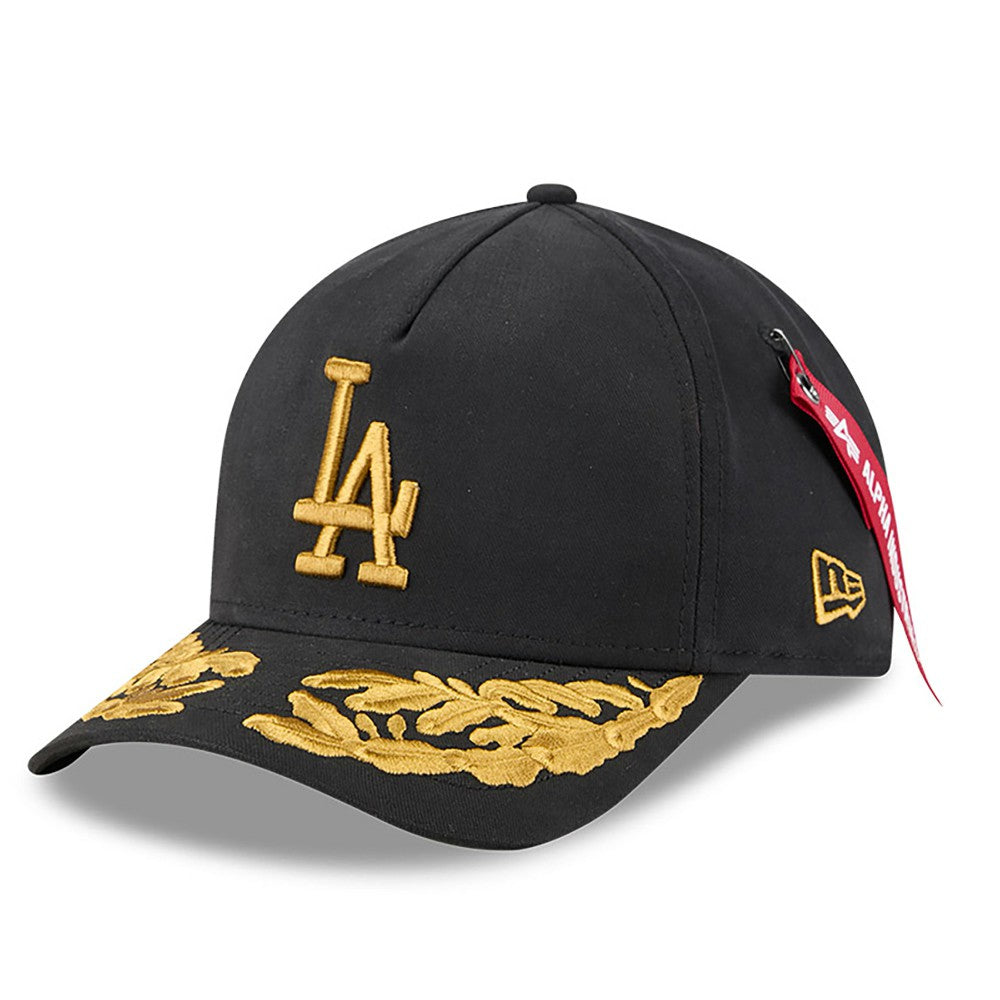 Los Angeles Dodgers x Alpha Industries A-Frame 9FORTY Adjustable Hat - Black | New Era