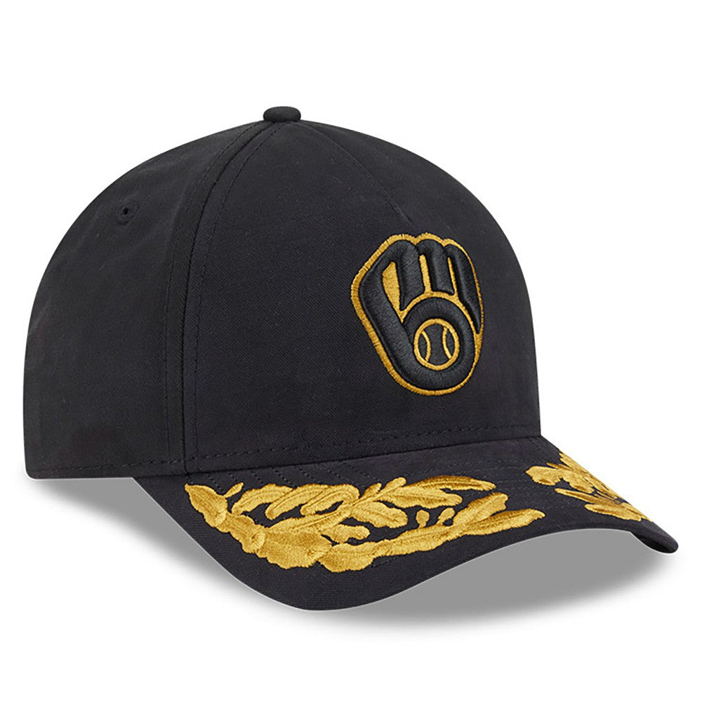 Milwaukee Brewers x Alpha Industries A-Frame 9FORTY Adjustable Hat - Black | New Era