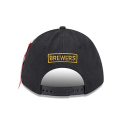 Milwaukee Brewers x Alpha Industries A-Frame 9FORTY Adjustable Hat - Black | New Era