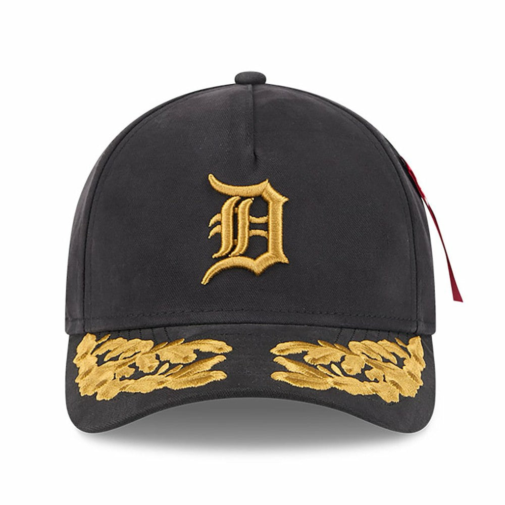 Detroit Tigers x Alpha Industries A-Frame 9FORTY Adjustable Hat - Black | New Era