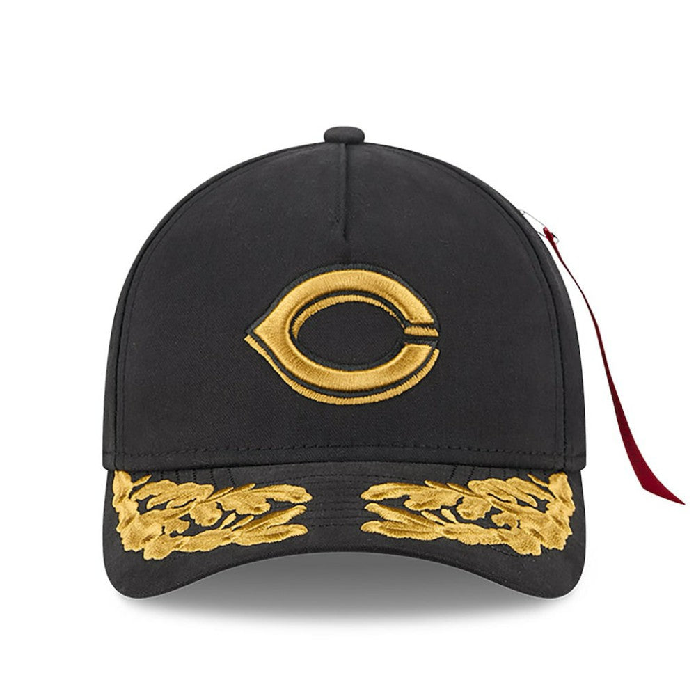 Cincinnati Reds x Alpha Industries A-Frame 9FORTY Adjustable Hat - Black | New Era