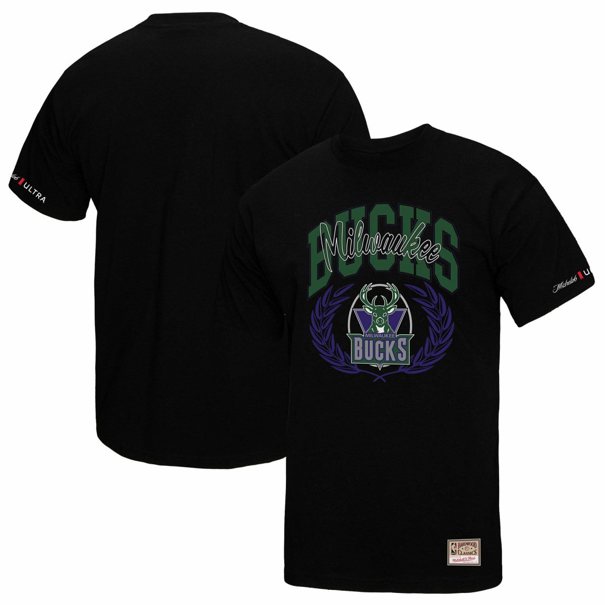 Milwaukee Bucks NBA x Michelob Ultra Rewind II T-Shirt - Black | Mitchell & Ness sale