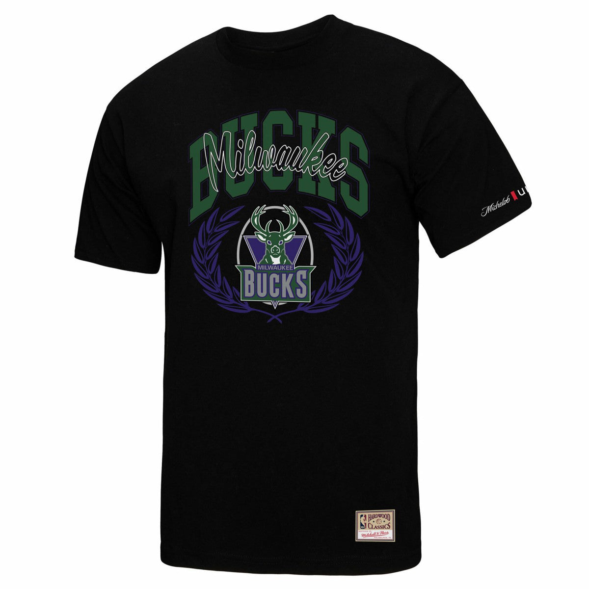 Milwaukee Bucks NBA x Michelob Ultra Rewind II T-Shirt - Black | Mitchell & Ness sale
