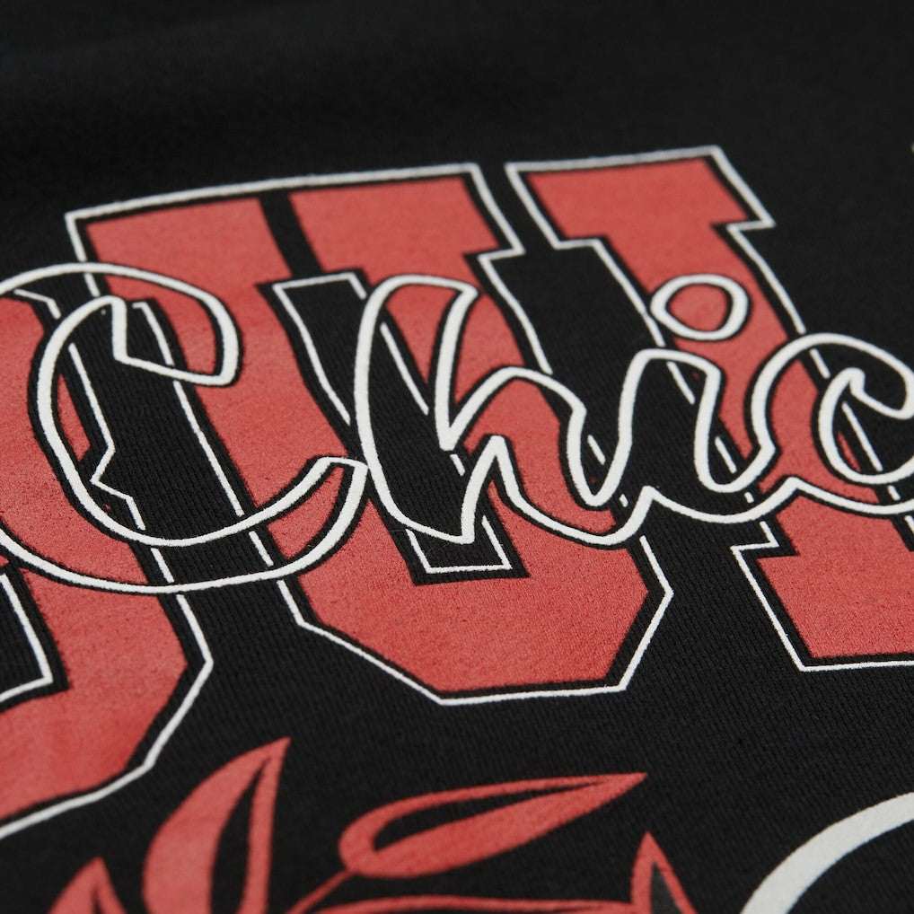 Chicago Bulls NBA x Michelob Ultra Swish & Sip Pullover Hoodie - Black | Mitchell & Ness shop