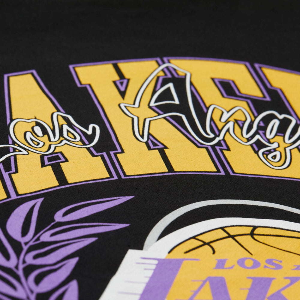 Los Angeles Lakers NBA x Michelob Ultra Swish & Sip Pullover Hoodie - Black | Mitchell & Ness on sale