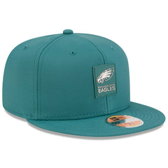 Philadelphia Eagles New Era 2025 Sideline 59FIFTY Fitted Hat - Midnight Green for sale