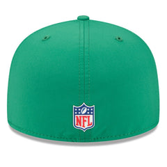 Philadelphia Eagles New Era 2025 Sideline Throwback 59FIFTY Fitted Hat - Kelly Green on sale