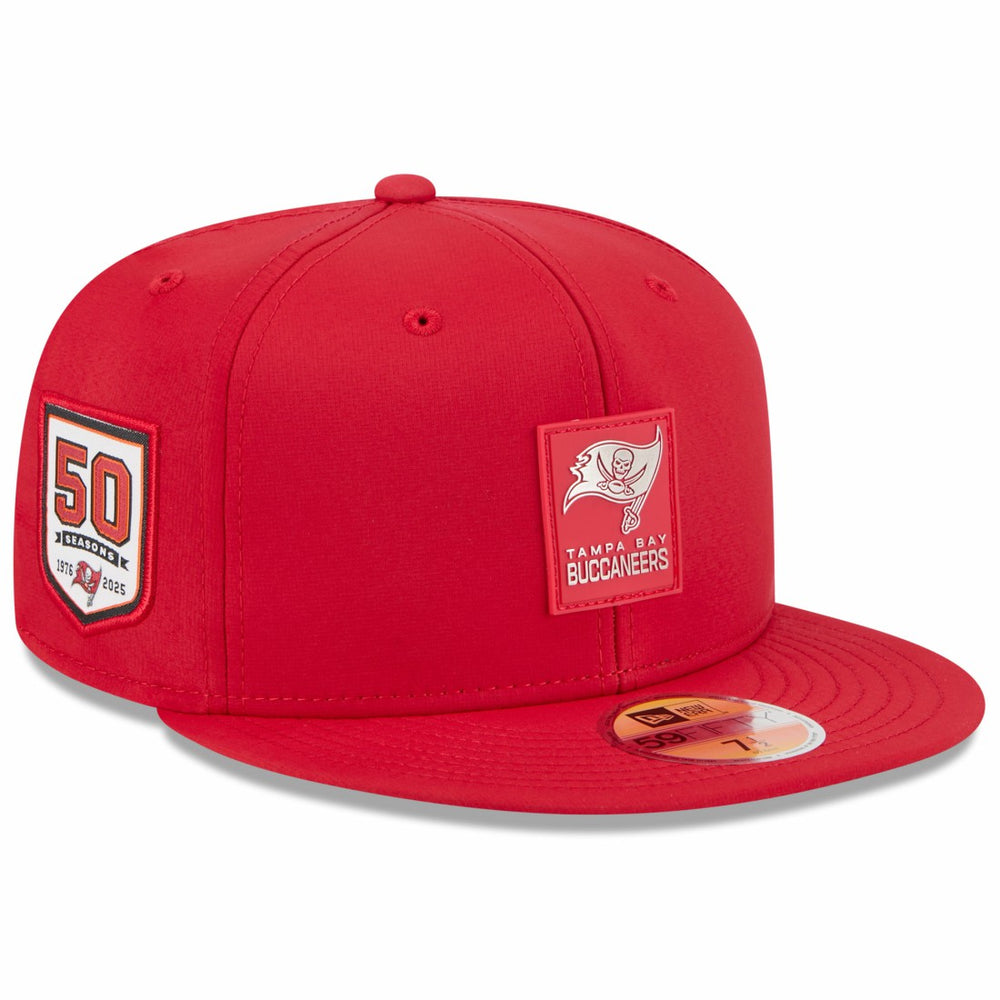 Tampa Bay Buccaneers New Era 2025 Sideline 59FIFTY Fitted Hat - Red discount