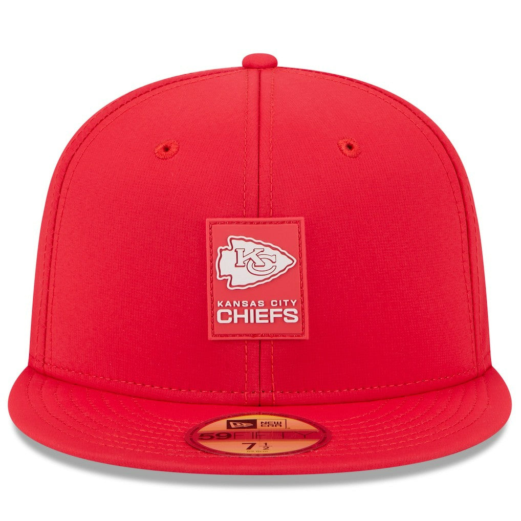 Kansas City Chiefs New Era 2025 Sideline 59FIFTY Fitted Hat - Red cheap