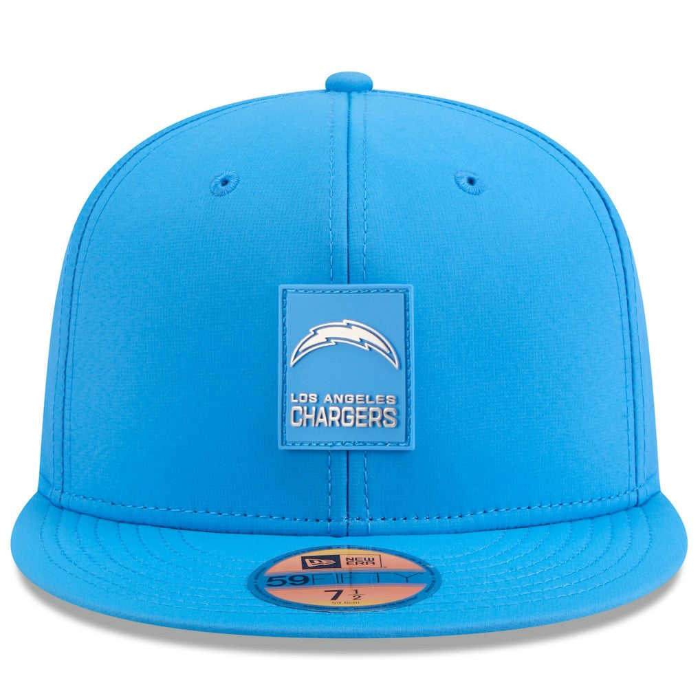 Los Angeles Chargers New Era 2025 Sideline 59FIFTY Fitted Hat - Powder Blue sale