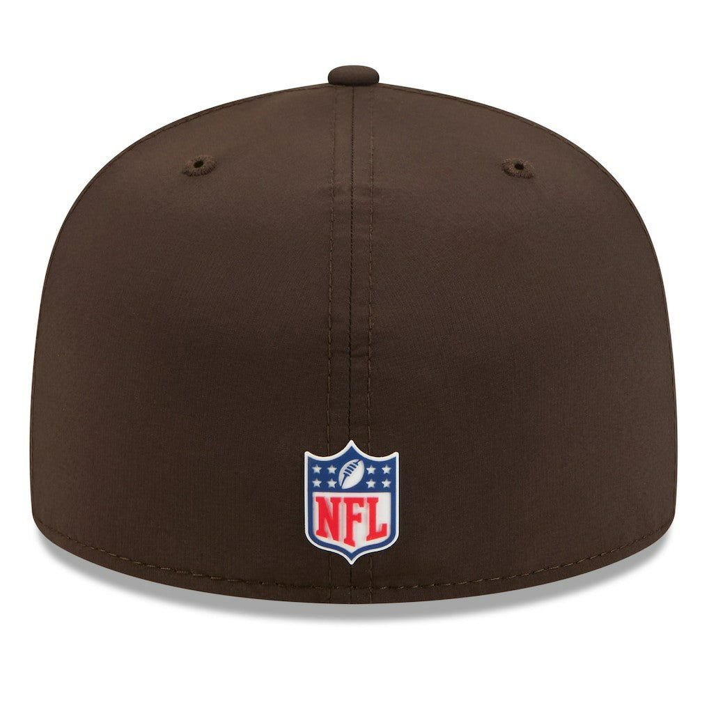 Cleveland Browns New Era 2025 Sideline 59FIFTY Fitted Hat - Brown on sale