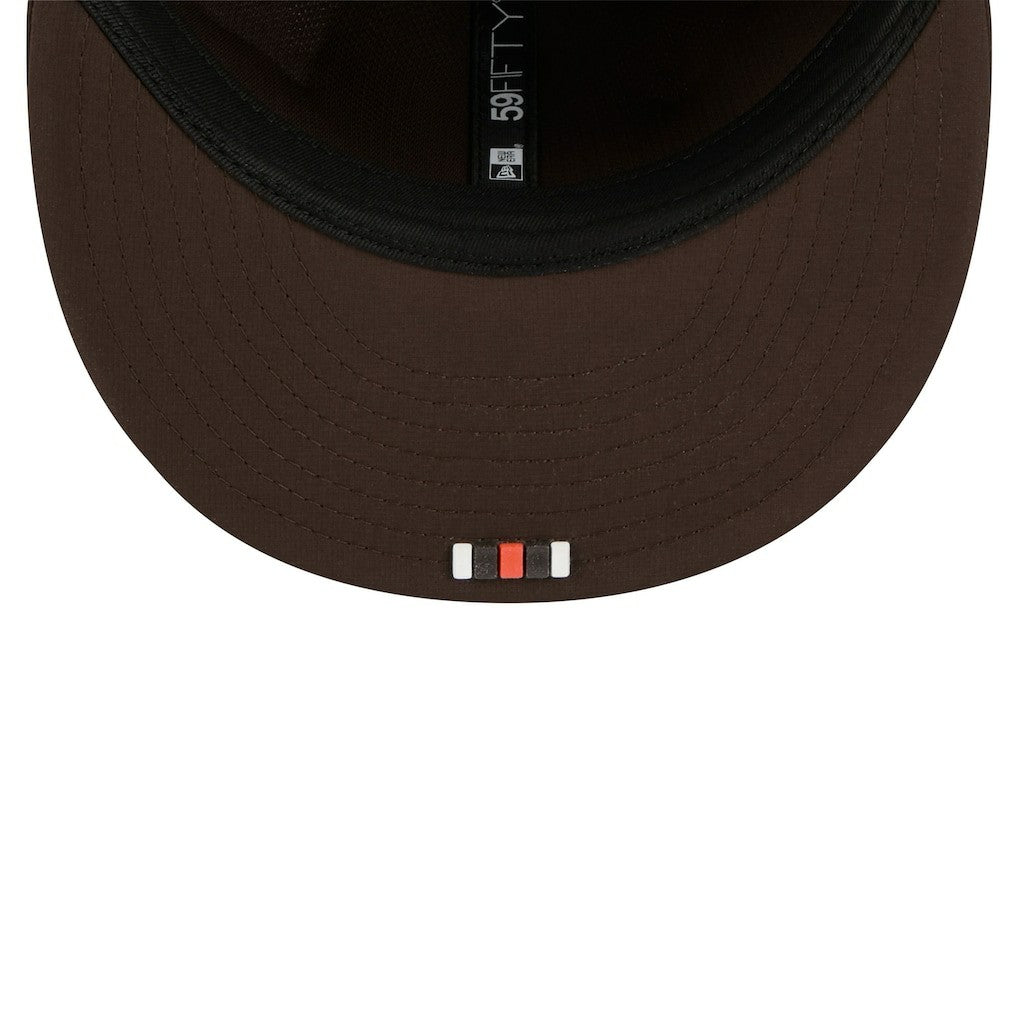 Cleveland Browns New Era 2025 Sideline 59FIFTY Fitted Hat - Brown on sale